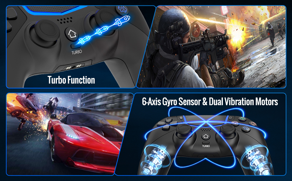 for ps-5 controller turbo 6 axis sensors