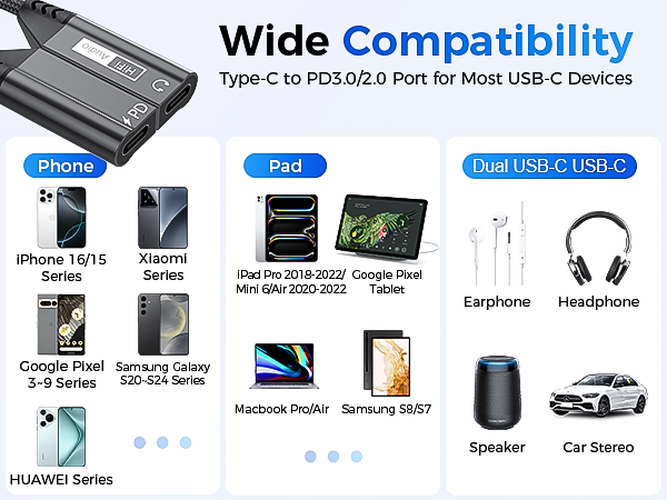 usb c splitter 1 in 2 out