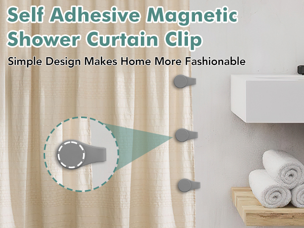 Magnetic Shower Curtain Clips