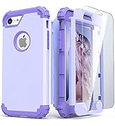 IDweel iPhone 8 Case, iPhone 7 Case with Screen Protector (Tempered Glass),3 in 1 Shockproof Hybr...