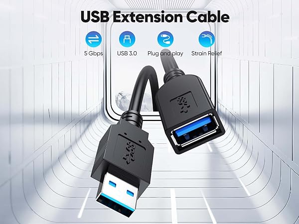 usb extension cable 3ft