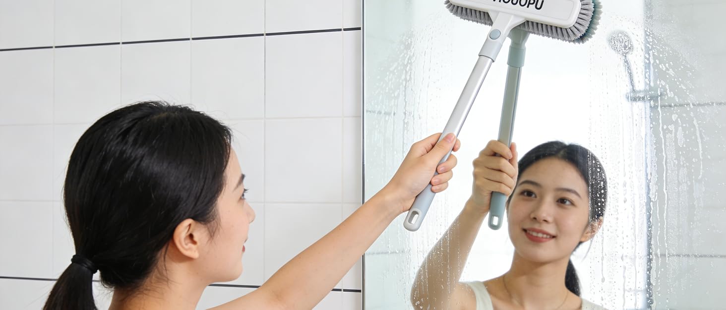 Scrub Cleaning Brush with Long Handle 35&amp;#39;&amp;#39;