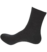 Grounding Socks, Conductive Silver Fiber Crew Socks for Women Men, Earth Connected Socks for Grou...