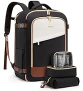 LOVEVOOK Travel Backpack for Women, 40L Carry On Backpack Flight Approved, Large Personal Item Ba...
