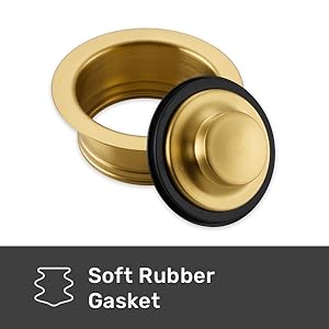 Luxier GD02 Kitchen Sink Garbage Disposal Flange and Stopper