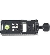 100mm Rail Nodal Slide Metal Screw Knob Clamp Quick Release Plate for Tripod Ball head Quick with...