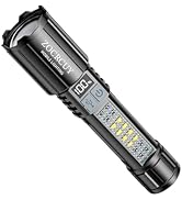 ZOCRCUY Rechargeable Flashlights 2000 High Lumens Flash Light Super Bright COB Flashlight 5 Modes...