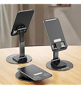 AnHome Phone Stand Holder for Desk, Cellphone Stands Holders Desktop 360 Rotatable Height Adjusta...