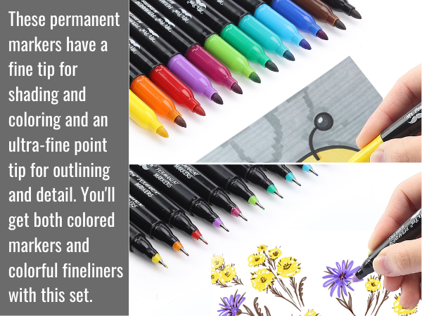 Mr. Pen- Dual Tip Permanent Markers