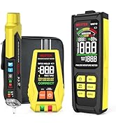 MESTEK Electrical Tester Kit with GFCI Outlet Tester, Non-Contact Voltage Tester, Pinless Wood Mo...