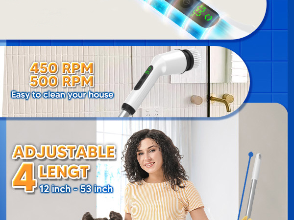 Electric Spin Scrubber for Cleaning