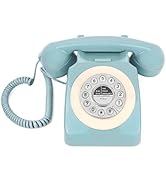 Traditional Landline Phone, Uvital Retro Corded Telephone Push Button Rotary Look, Vintage Corded...
