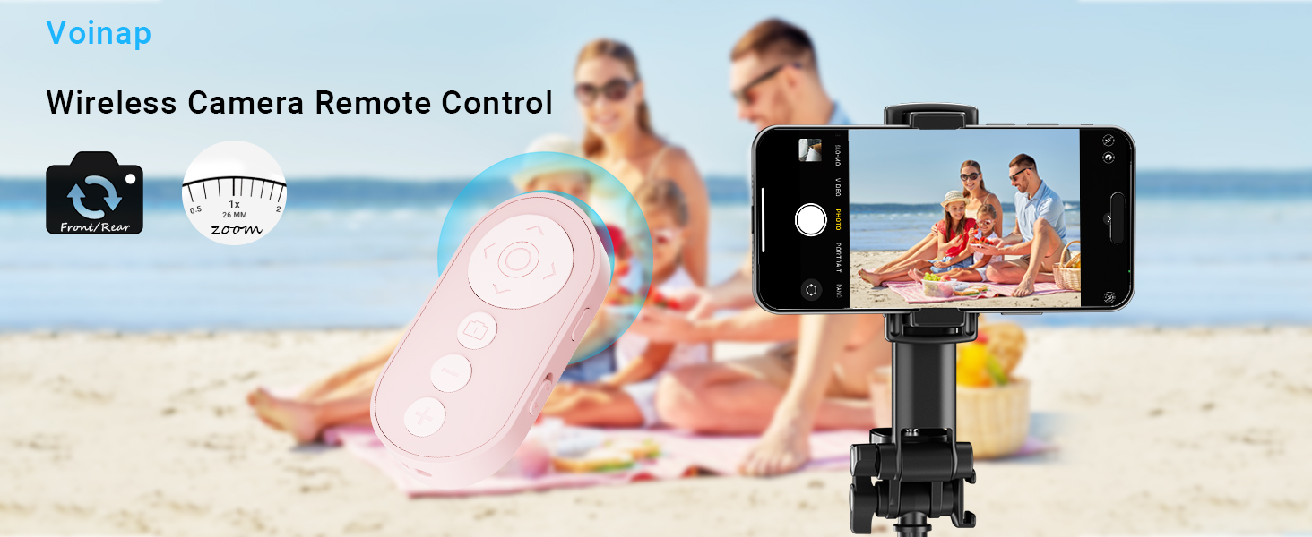 Wireless Camera Remote Control with Zoom for iPhone &amp;amp;amp; Android