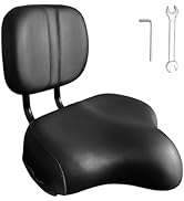 Aikolesa Bike Seat with Backrest, Oversized Comfort Bicycle Saddle Ergonomic Design Soft Memory F...