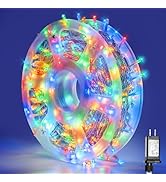 MYGOTO Xmas Lights String Lights 500 LED 165feet 8 Modes Plug in String Lights 30V Fairy Lights H...