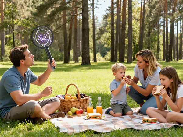 YISSVIC Electric Fly Swatter Bug Zapper Racket