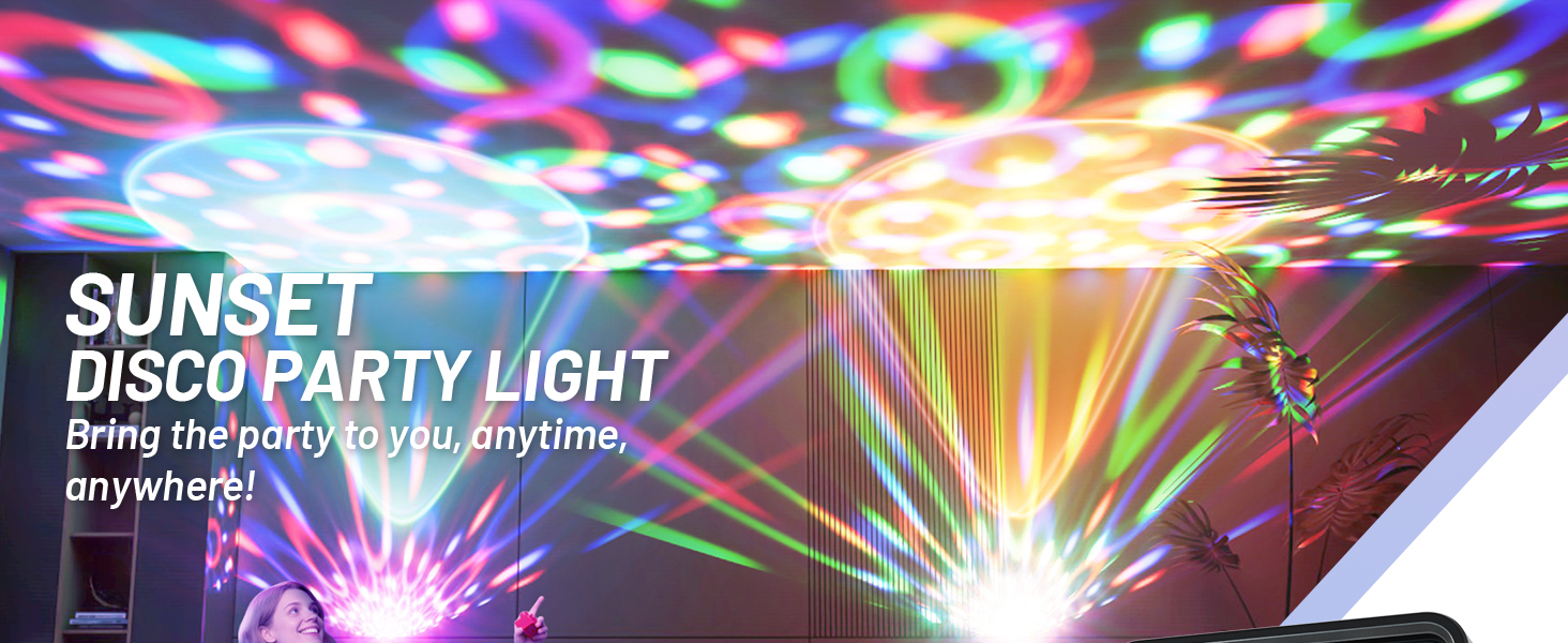 Sunset Lamp Disco Party Lights