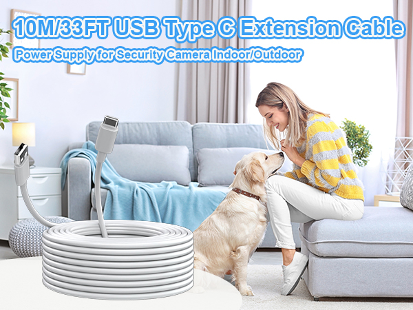 usb extension cable 10m for security camera
