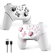 AceGamer 2 pack Wireless Controller for Nintendo Switch/Lite/OLED/Switch 2/PC, Dual Vibration/Tur...