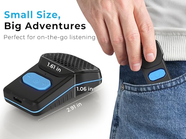 bluetooth speaker with clip