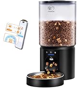 Frienhund 5L Automatic Cat Feeder with Sealed Outlet: 5G WiFi Automatic Dog Feeder with Large Pet...
