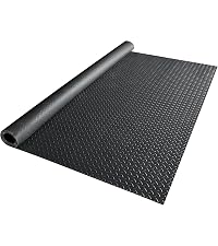 Yescom Garage Floor Mat Roll 13x5FT PVC Diamond Plate 1.6mm Thickened Gray