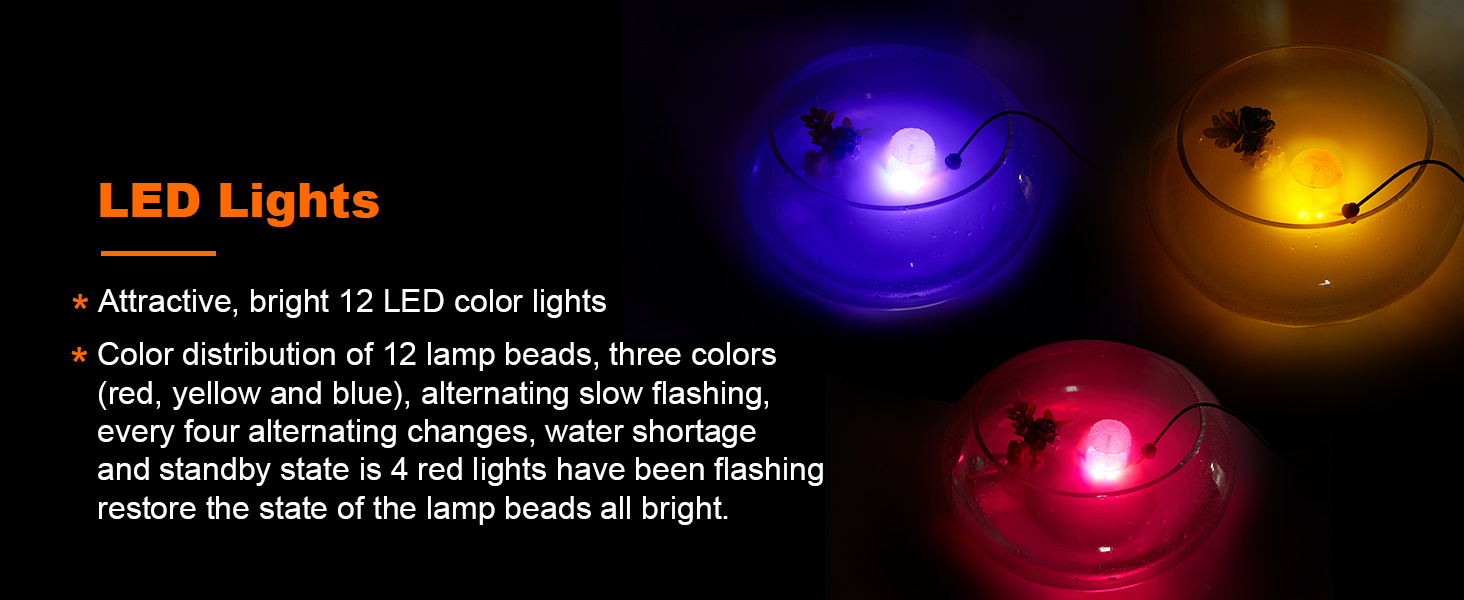 mist maker with LED light