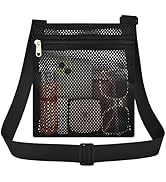 USPECLARE Heavy Duty Semi-Transparent Mesh Purse See Through Mesh Crossbody Bag