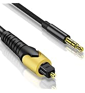 NCGGY 192KHz DAC Optical to 3.5mm Converter,Optical Audio Cable to AUX Cable Adapter,Digital to A...