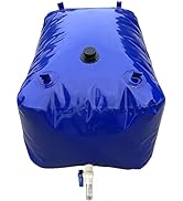 GaeaAuto Portable 100 Gallon Water Tank Collapsible Storage Container Bag Bladder Bob 400L with V...