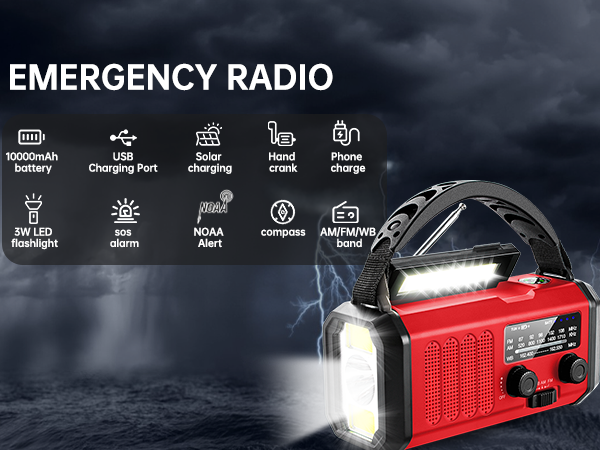 hand crank emergency radio