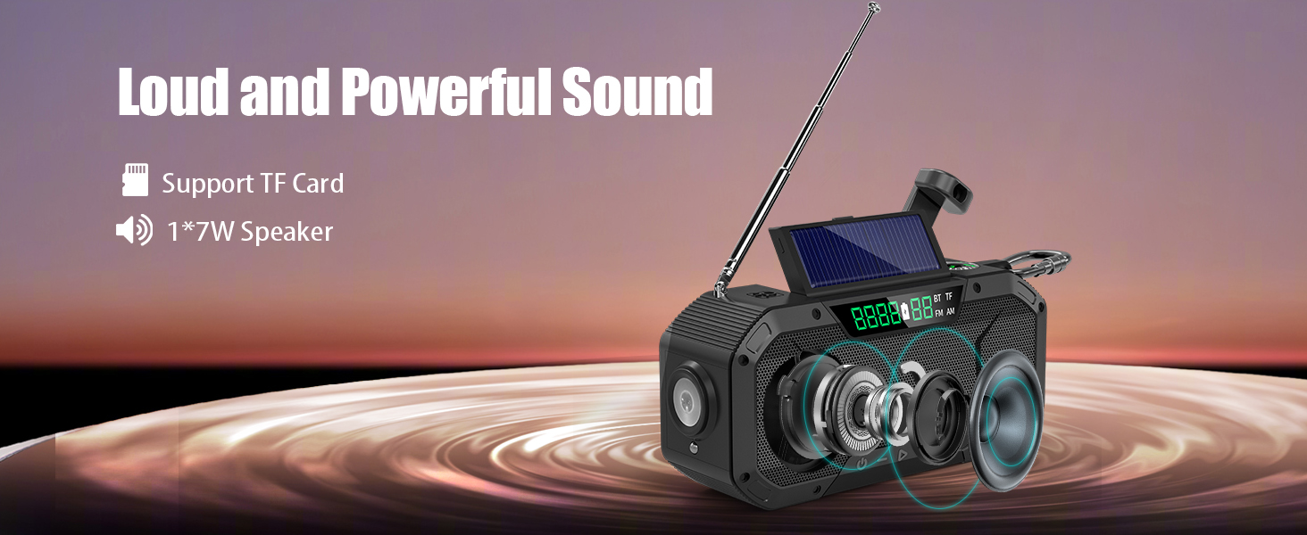 hurricane radio storm radio survival radio wind up radio camping radio battery radio tf card