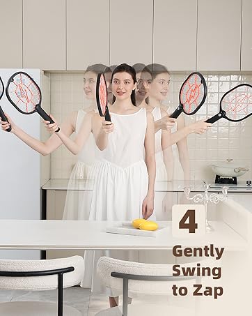Electric Fly Swatter 2 Pack (Black &amp;amp; Gray)