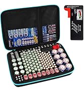 PAIYULE Battery Organizer, 220+ Batteries Storage Case with Tester Checker(BT168), Garage Box fit...