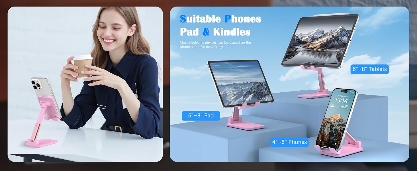 suitable phones pad &amp;amp; kindles most electronic devices can he placed on the phone for desk firmly