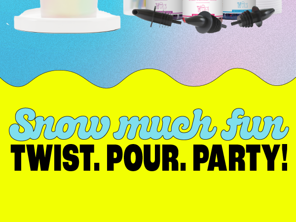 mixed drinks and even chewable ice