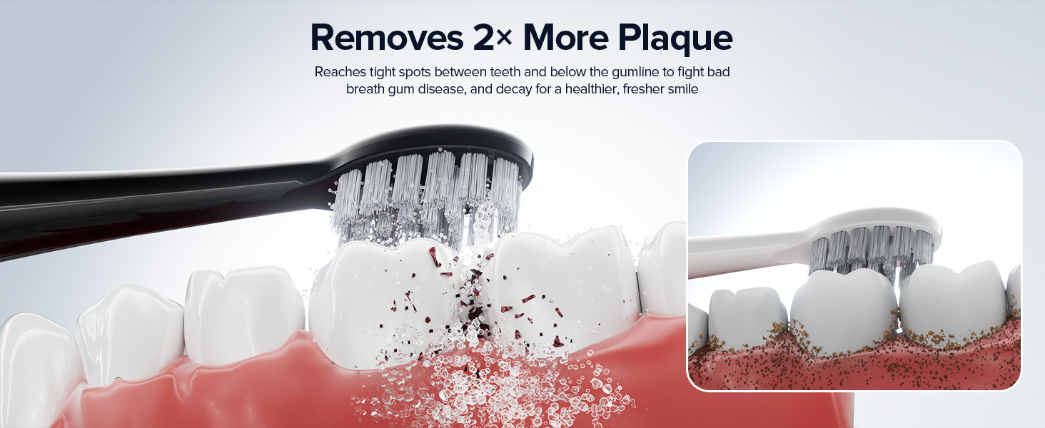 electric toothbrush with water flosser
