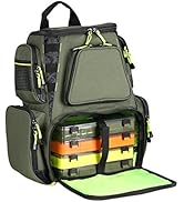 Seaknight Fishing Tackle Backpack, Water-Resistant Large Storage with 4 Trays, Outdoor Multifunct...