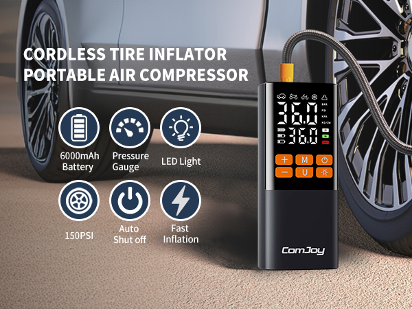 tire inflator portable air compressor