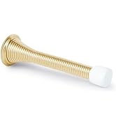 Mega Handles Iron Spring Door Stopper - Flexible Rustproof Heavy Duty Spring Door Stopper 3.35" w...