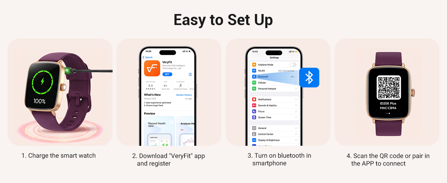easy to set up smart watch