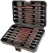 VANQUISH 20-Piece Extra Long Hex Bit Socket Set, 3/8 Inch Drive Allen Socket Set, Metric 3-12mm |...