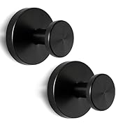 Strong Suction Cup Shower Hooks,Black Heavy Duty No Drill Bathroom Hooks for Towels, Tile Wall, G...