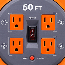 Cord Reel, Power Management, Power Strip, Extension Cord