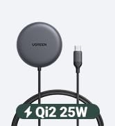 UGREEN Wireless Charger, Qi2.2 Qi2 Certified 25W Fast MagSafe-Compatible Wireless Charging Pad, 5...