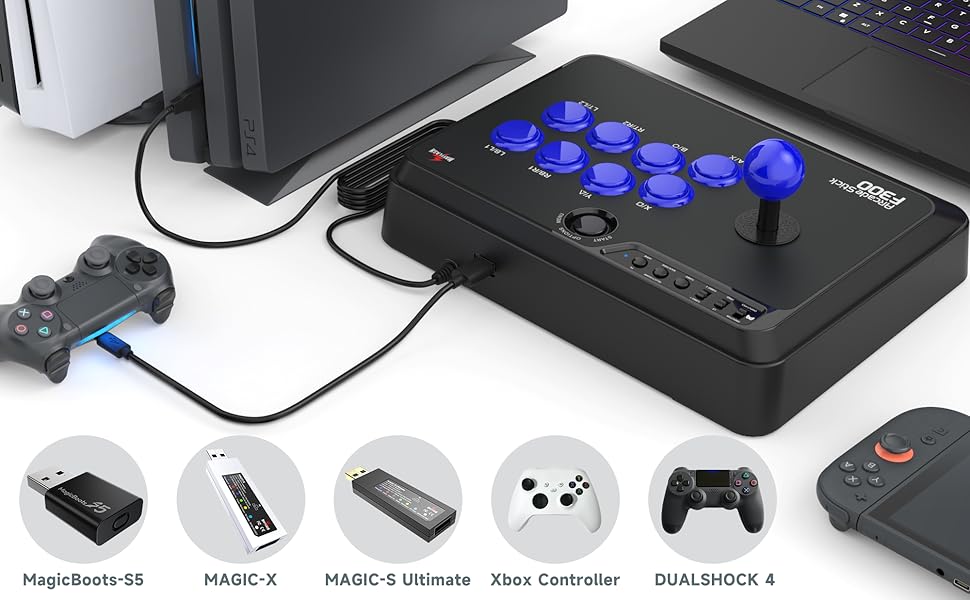 MAYFLASH F300 Arcade Fight Stick Joystick for Switch/Switch 2, Xbox Series X, PS4