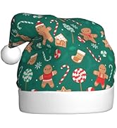 Yopiiefa Christmas Santa Hat Xmas Men Women Plush Hat for Christmas New Year Holiday Party Ginger...
