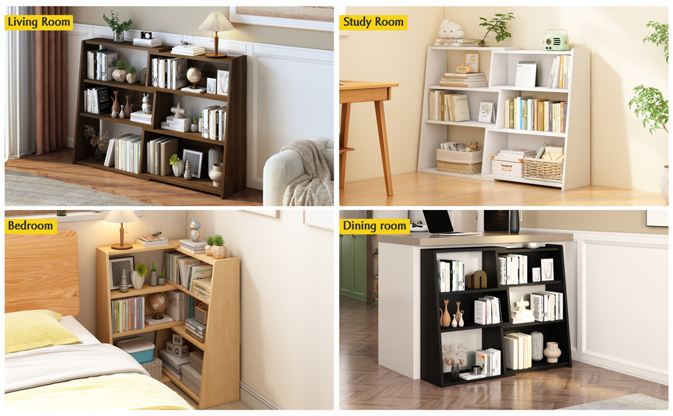 corner bookshelf