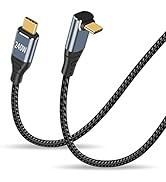 Duttek 90 Degree Type C to Type C Cable 3.3FT/1M, 240W USB C Charging Cord, USB C 90 Degree Cable...