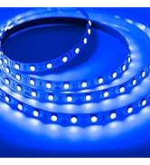 iNextStation LED Strip Light Blue, 12V 16.4ft 5m Flexible Strip Tape Light 300 LEDs 5050 SMD Cutt...